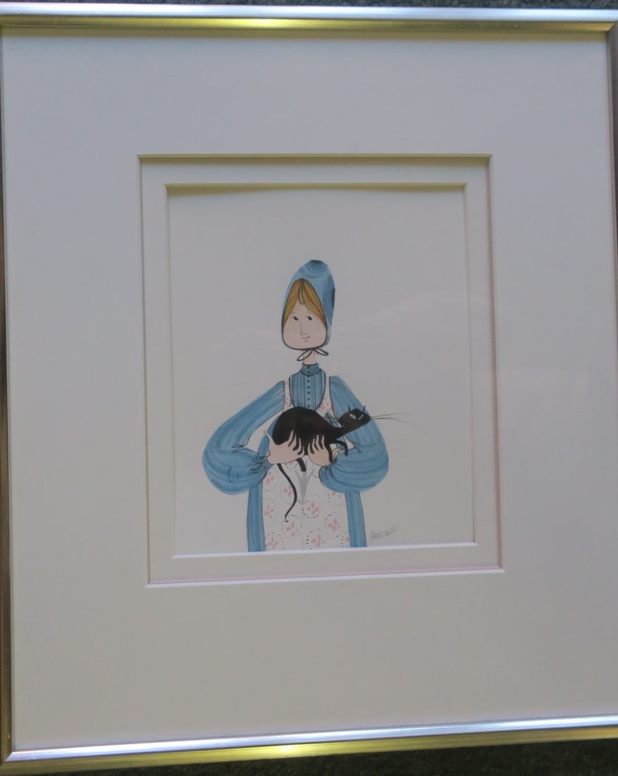 P BUCKLEY MOSS, MARY & MAGNOLIA, Original Watercolor: (1 of 5)