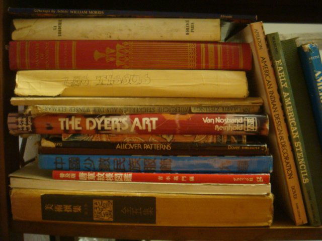 Ten Books on Fabric Design: Ten Books on Fabric Design: Dyers Art, Pattern Guides, Japanese, Native American and America Patterns, Grammar of Ornament, Les Tissus, Indigo Blue Designs. (100-150)