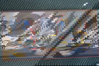 Abstract Contemporary Town Scape Signed CARLA