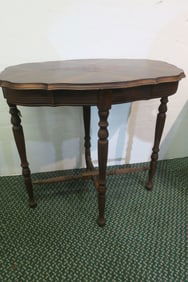 Small Matched Veneer Parlor Table: