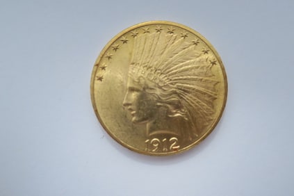 1912 Liberty Eagle $10 Gold Coin: