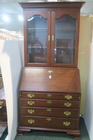 HENCKEL HARRIS Solid Wild Black Cherry Secretary Desk: