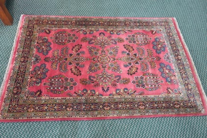 Small All Wool Oriental Rug: