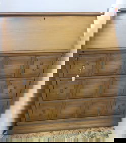 Slant Front Desk with Key: