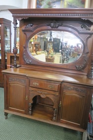 Two Piece Walnut Sideboard with Super Structure: