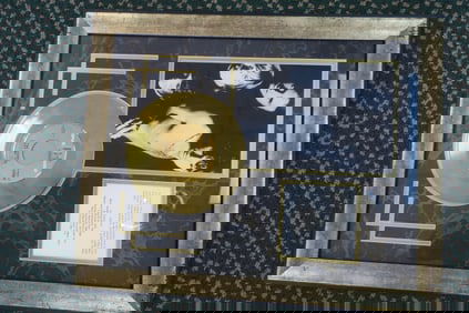 Framed Photo, Gold Record Presentation of "The Doors":