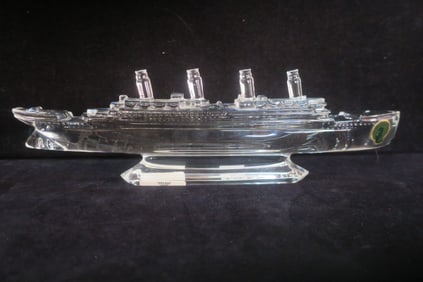 WATERFORD Crystal Steamship/Titanic: