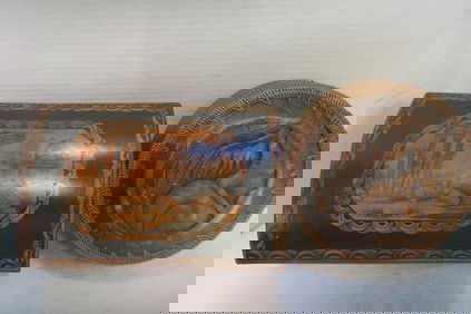 Two Antique Lidded Boxes: