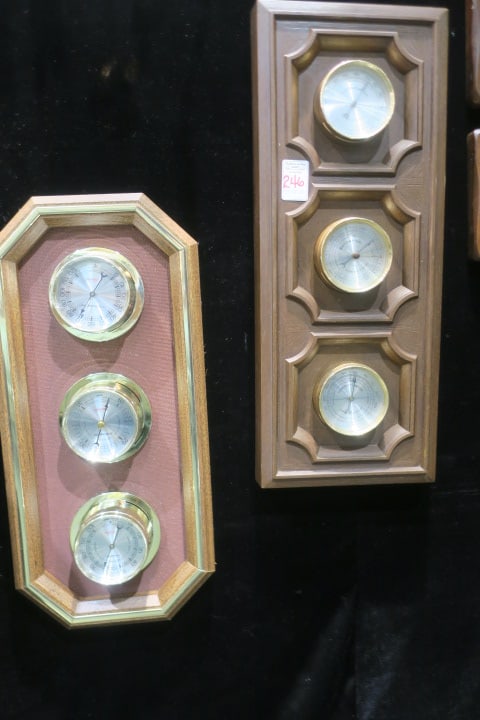 Two Porthole Weather Stations, Springfield & Sunbeam: (1 of 4)