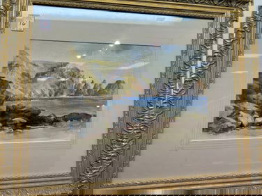 Two Alfred Renaudin Lithograph Prints: