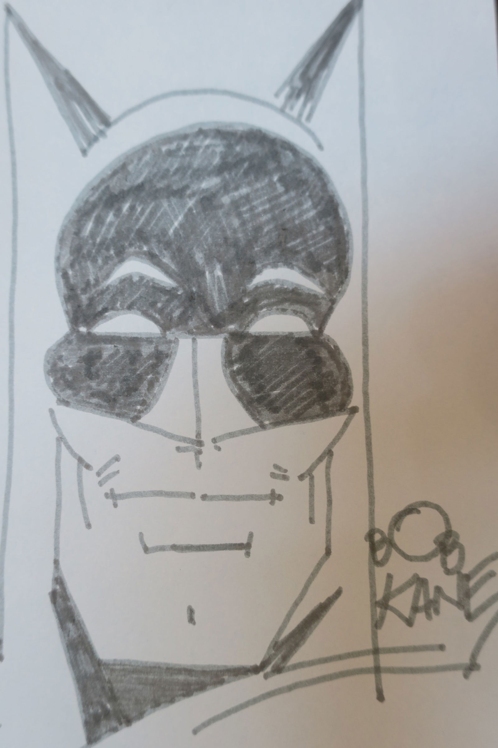 BOB KANE Signed Batman Drawing (1 of 3)