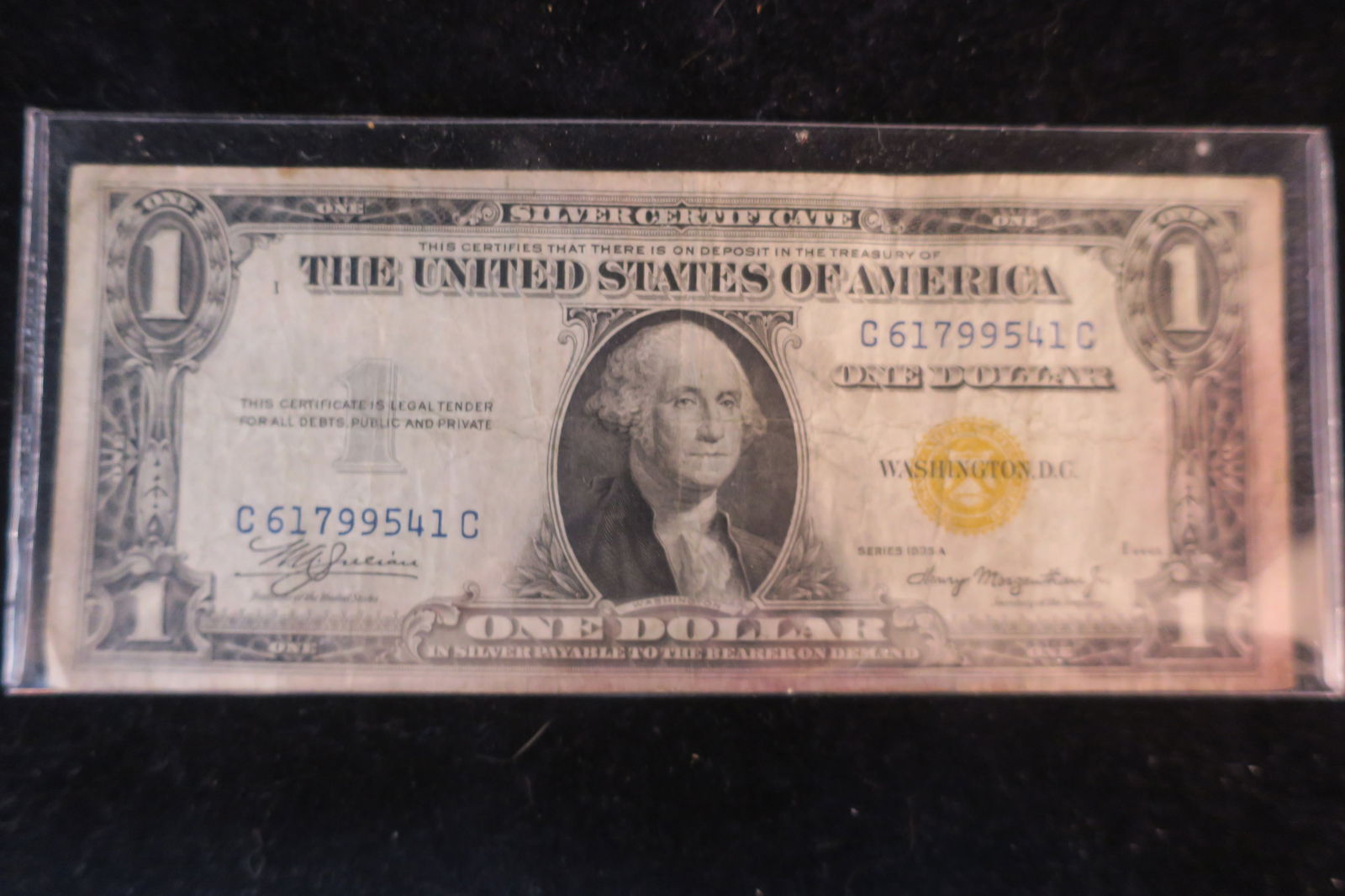1935A Yellow Seal Dollar Bill (1 of 4)