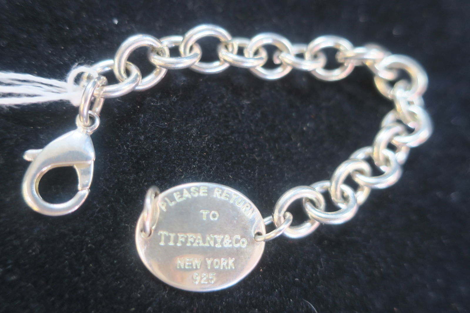 Tiffany Sterling Oval Tag Bracelet (1 of 2)