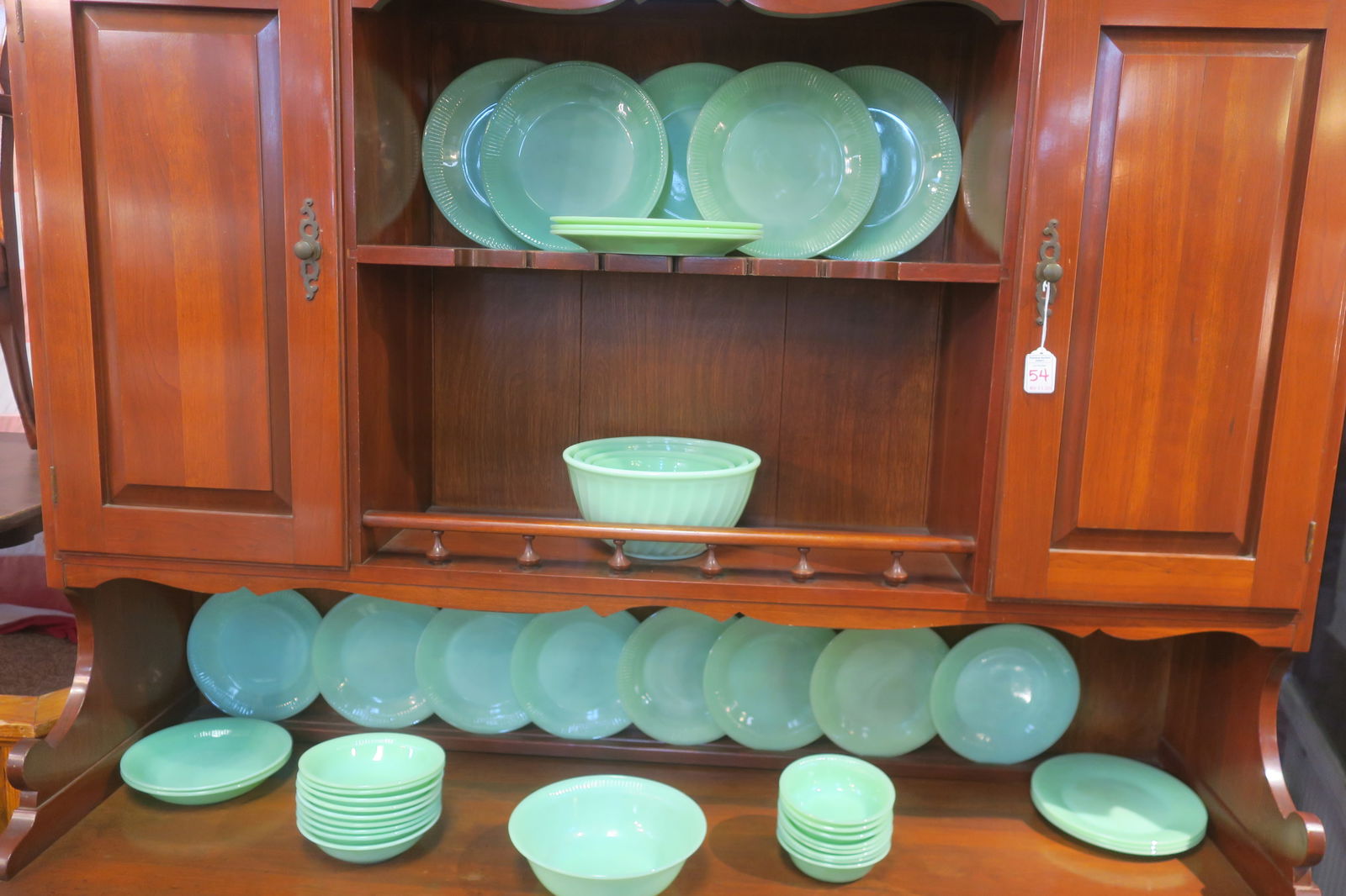 Set of Fire King Ovenware Jadite Dinnerware (1 of 5)