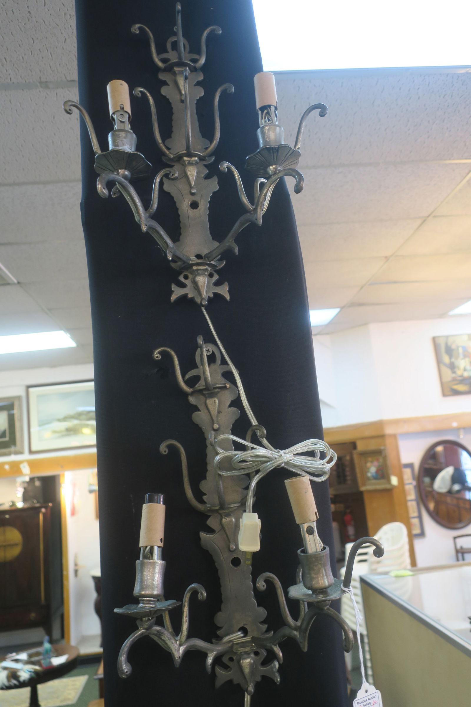 Two Vintage Brass Sconces (1 of 3)