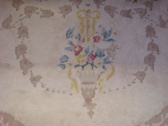 Floral Pastel on Cream Room Size Wool Rug: - 3