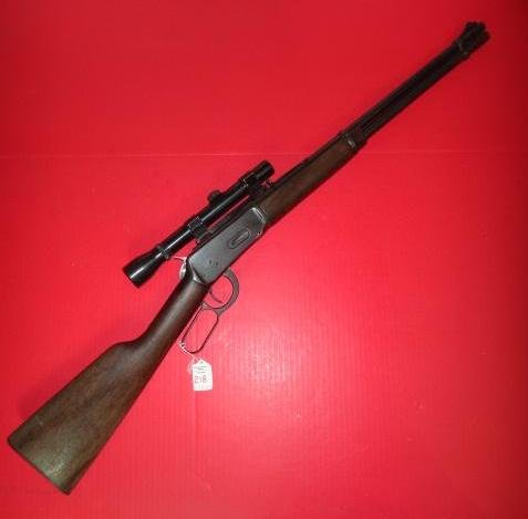 WINCHESTER MODEL 94, 30-30 Rifle w/ WEAVER Scope:: WINCHESTER MODEL 94, 30-30 Rifle w/ WEAVER Scope: SN 2286336, 19" Blue Barrel, Lever Action, Williams Mount with Weaver K3 60C Scope. Operable, Very Good Condition. Federal Firearms Rules, NO Foreign 