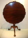 Mahogany Chippendale Style Bird Cage Tilt Top Table: