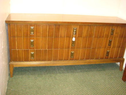 Dixie Furniture 9 Drawer Mid Century Low Dresser Mar 16 2014