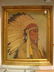 Signed JOHN HENDERSON Oil Portrait of Indian Chief: