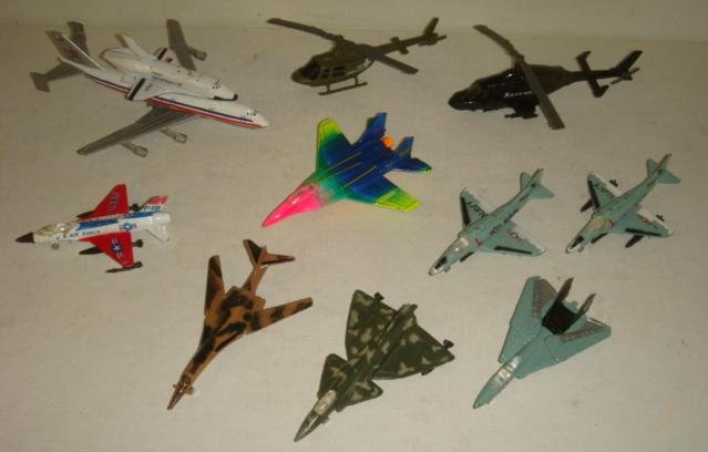Build your Own Mini Air force and Space Program:: Build your Own Mini Air force and Space Program: Matchbox Style Jet Fighters and Helicopters; F-14, Pair of A-4's, F-16 and MIG 29, Sweden's AJ 37, black Widow and Kiowa Helicopters, Space Shuttle and