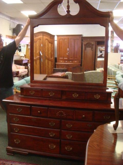 Download Three Piece Chippendale Style Bedroom Furniture: : Lot 278