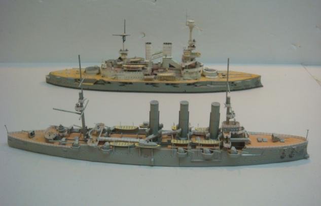 Two Papercraft Models of World War I Warships:: Two Papercraft Models of World War I Warships: 1/250 Scale SCHLESWIG-HOLSTEIN, Pre-Dreadnought Battle Ship that Fired First Shot of World War II and Czar's Cruiser AURORA that Started the October Revo