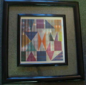 YAACOV AGAM Signed Optic KINETIC Untitled Work: