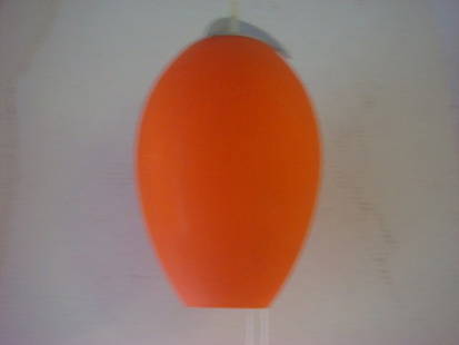 Orange Glass Modern Light Fixture:: Orange Glass Modern Light Fixture: (-)