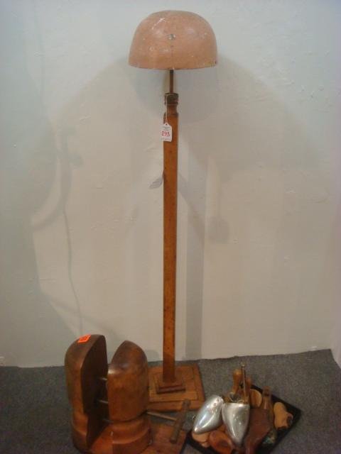Head to Toe Vintage Shoe Lasts, Hat Sizes: Eight: Head to Toe Vintage Shoe Lasts, Hat Sizes: Eight Cobbler Hardwood Shoe Lasts Molds. 2 Pair, One with Wooden Handle, One Kempton 155 2E. Metal Shoe Form/Stretchers 6x8 Made in England. Victorian 13"T H