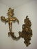 Pair of Brass Rococo Style Wall Sconces: - 2