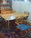 Mid Century Modern Six Piece Dining Set: