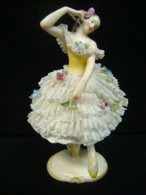 Porcelain Volkstedt Dresden Ballerina Figurine Aug 23 2015 Phoebus Auction Gallery In Va