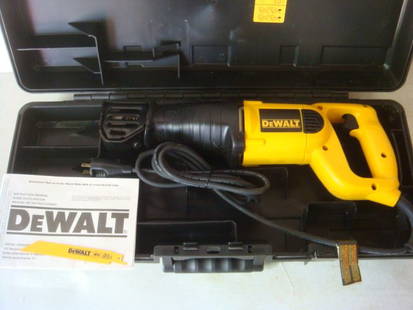 DEWALT Reciprocating Saw in Case Model DW304P:: DEWALT Reciprocating Saw in Case Model DW304P: Dealt Reciprocating Saw In Case. Model DW304P, 10 AMP, 110 Volt, Metal/Wood Cutting Capability, Variable Speed Trigger. (75-100)