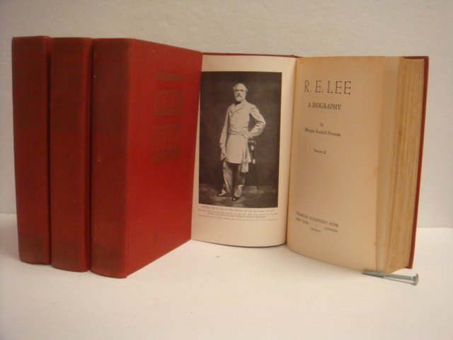 D.S. FREEMAN, "R.E. LEE" 4 Vols:: D.S. FREEMAN, "R.E. LEE" 4 Vols: Douglas Southhall Freeman's (1886-1953) Authoritative Biography of Robert E. Lee Written in the "Fog of War" Style. 1935 Pulitzer Prize Winner, Freeman's First. No DJs