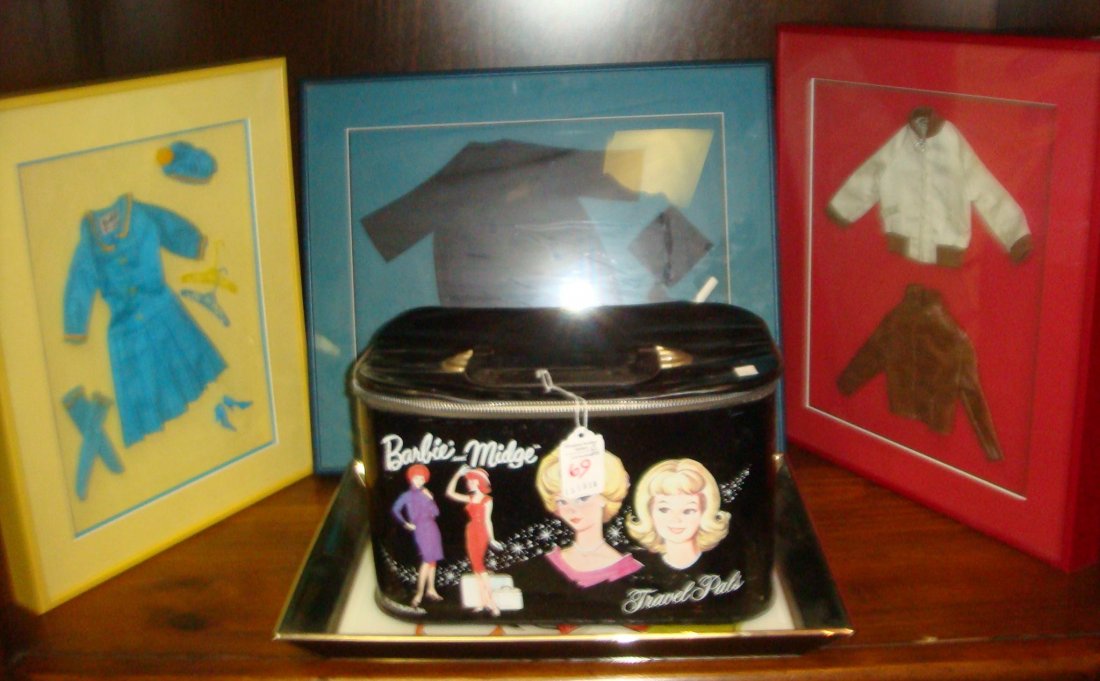 Vintage barbie online and ken framed