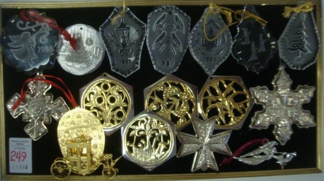 Sixteen Collector Christmas Ornaments: (1 of 5)
