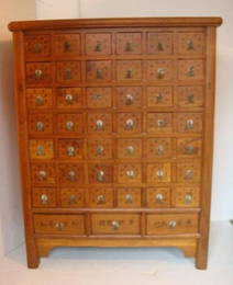 45 Drawer Asian Apothecary Cabinet: