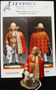 54mm Model Soldier by Roger Roussel "TALLEYRAND":: 54mm Model Soldier by Roger Roussel "TALLEYRAND": Hand painted Model of Frances Greatest Politician, Vice Grand Electeur and Prince of Benevent. From the LE CIMIER Collection. Very Good Condition.