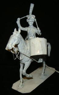 54mm Model Soldier "MOUNTED MAMELUKE KETTLEDRUMMER":: 54mm Model Soldier "MOUNTED MAMELUKE KETTLEDRUMMER": Napoleon Guard Featured a Company Outfitted as the Mameluke's he fought in the Battle of the Pyramids. Unpainted Model in Excellent Condition.