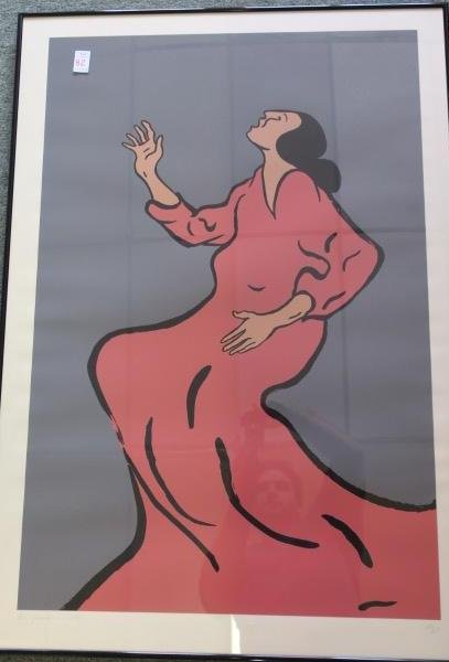 Signed RC GORMAN Serigraph Damita I:: Signed RC GORMAN Serigraph Damita I: Signed LL, Dated '79, #142/150. Listed American Navajo Artist. Potter and Sculptor, 1931-2005. 27.5 X 40" Image, State I of II States. Influenced by Mexican Master