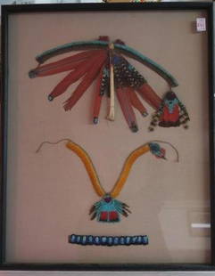 Amazon Rainforest Feathered Shaman Adornments:: Amazon Rainforest Feathered Shaman Adornments: Intricate Feathered and Bone Work are Both Beautiful Art Pieces and Mystical Connection to the Spirt World. Includes Headdress, Necklace and Armlet of MA