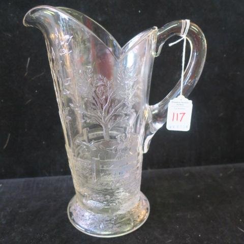 Rare EAPG "Bringing Home the Cows" Pitcher: (1 of 3)
