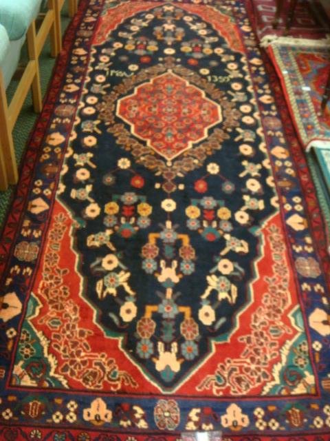 Signed Hand Loomed All Wool Iranian Rug: (1 of 3)
