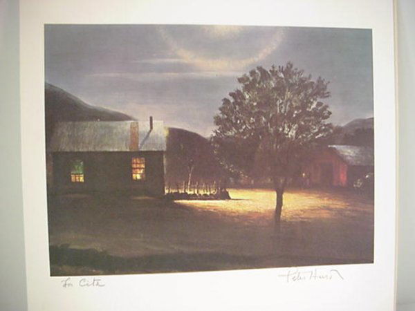 Pencil Signed and Titled PETER HURD Print La Cita: 513. Pencil Signed and Titled PETER HURD Print La Cita: Listed New Mexico Artist, 1904-1984. Attended West Point. Studied Under N.C Wyeth, Married his Daughter, Sister of Andrew. Known as Western Amer