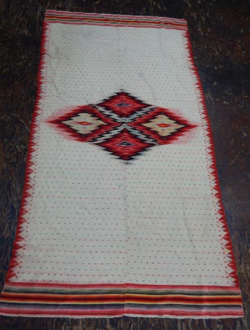 Vintage Mexican Serape Wool Rug (1 of 4)