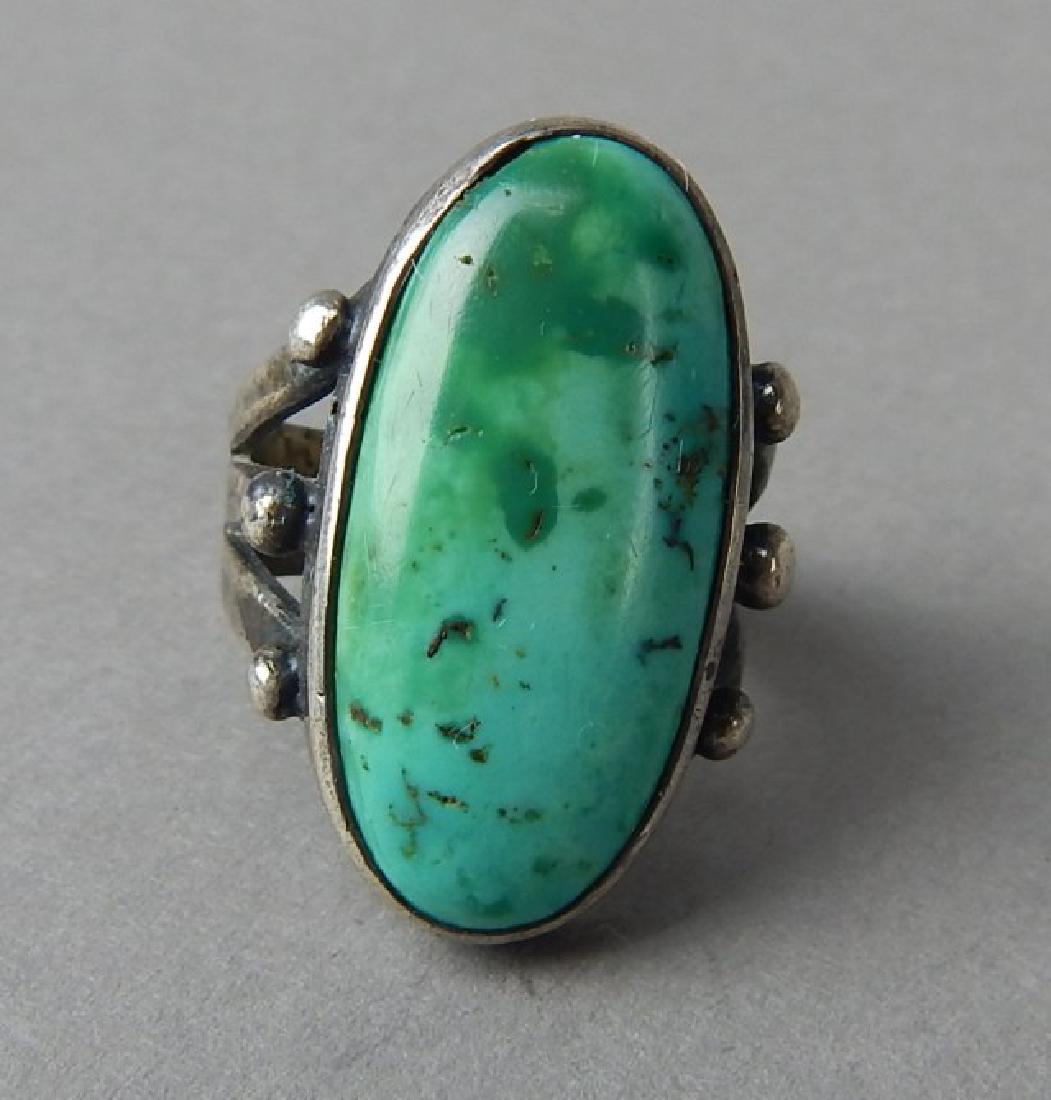 American Indian Turquoise Sterling Silver Ring (1 of 4)