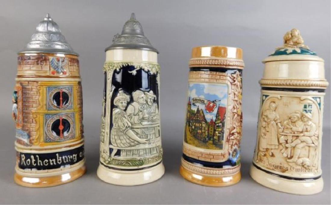 Four German Beer Steins (1 of 10)