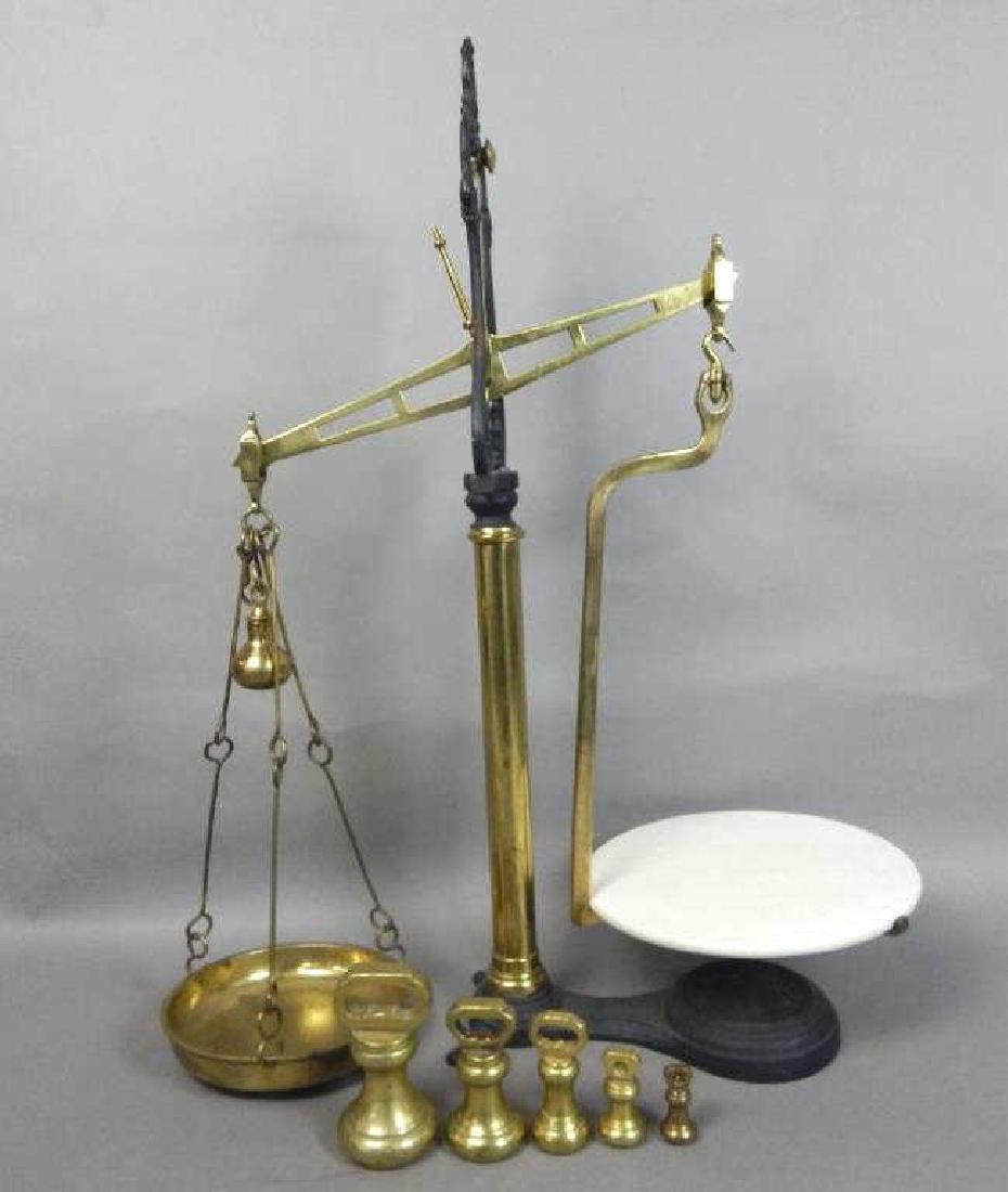 English Brass Balance Trade Scale (1 of 6)