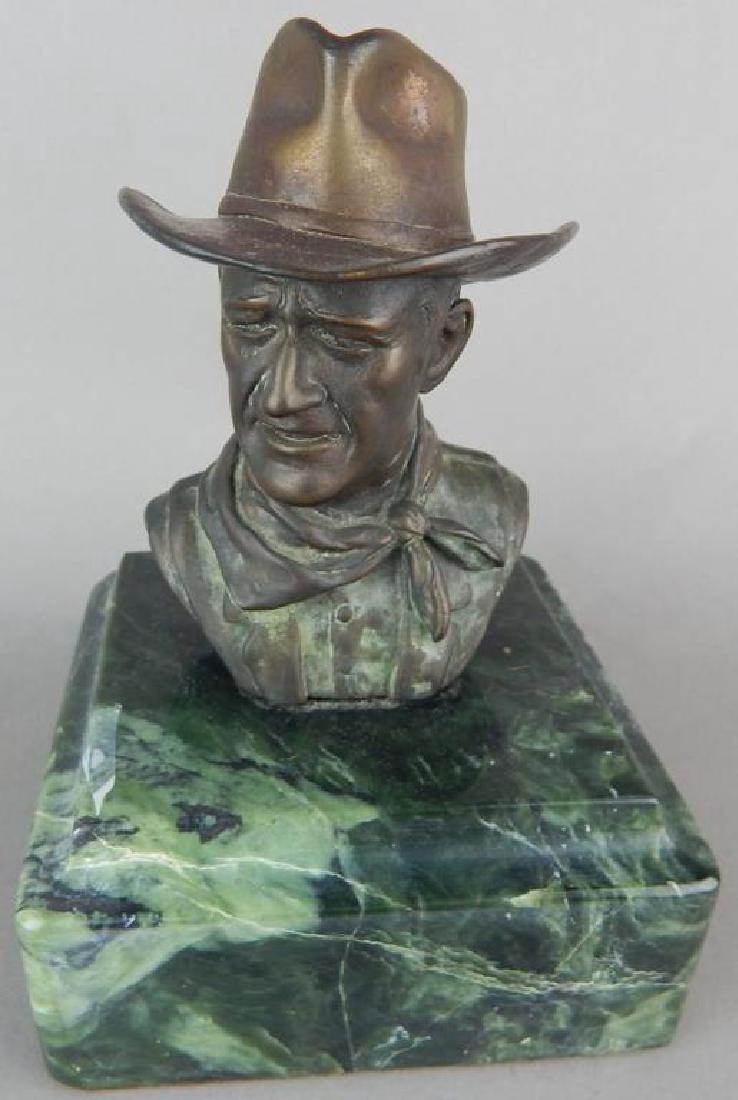 Jessie Corsaut Miniature John Wayne Bust on Marble (1 of 5)